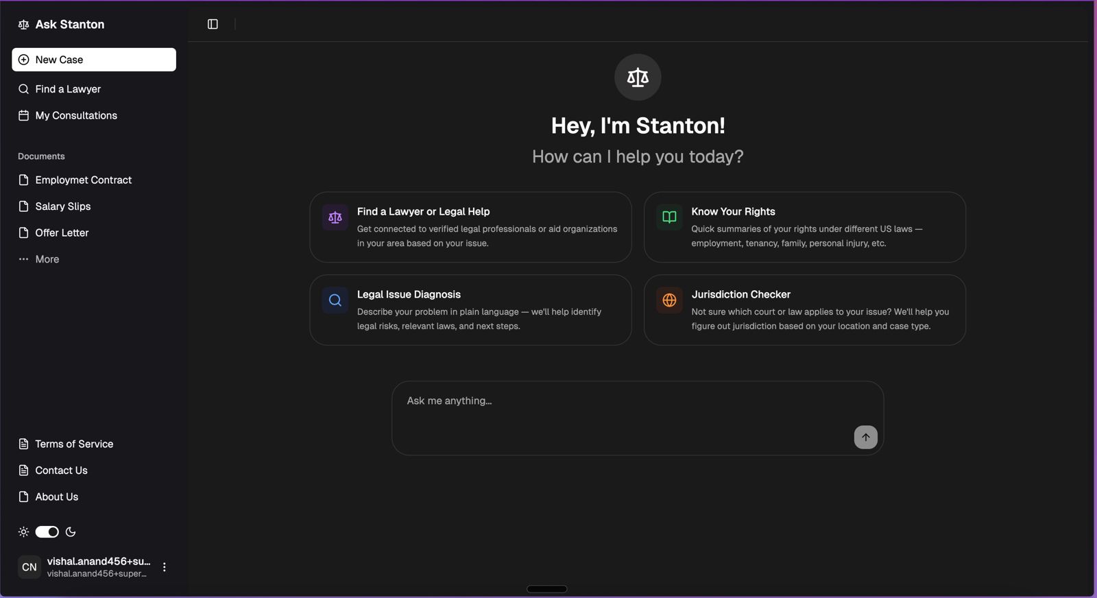 Ask Stanton Interface